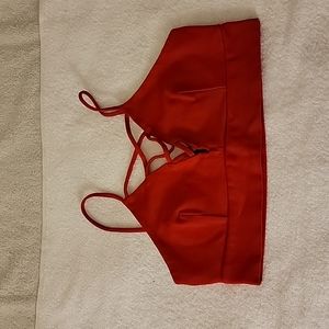 Red crop top